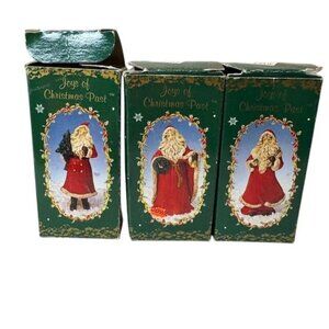 Vintage Joys Of Christmas Past Santa Figurines By Russ Berrie & Co.